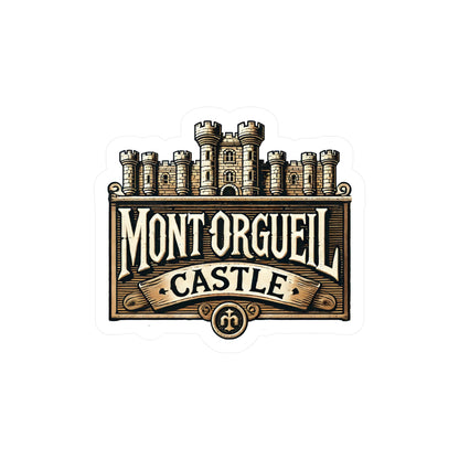 Mont Orgueil Castle Sticker (Kiss-Cut Vinyl)