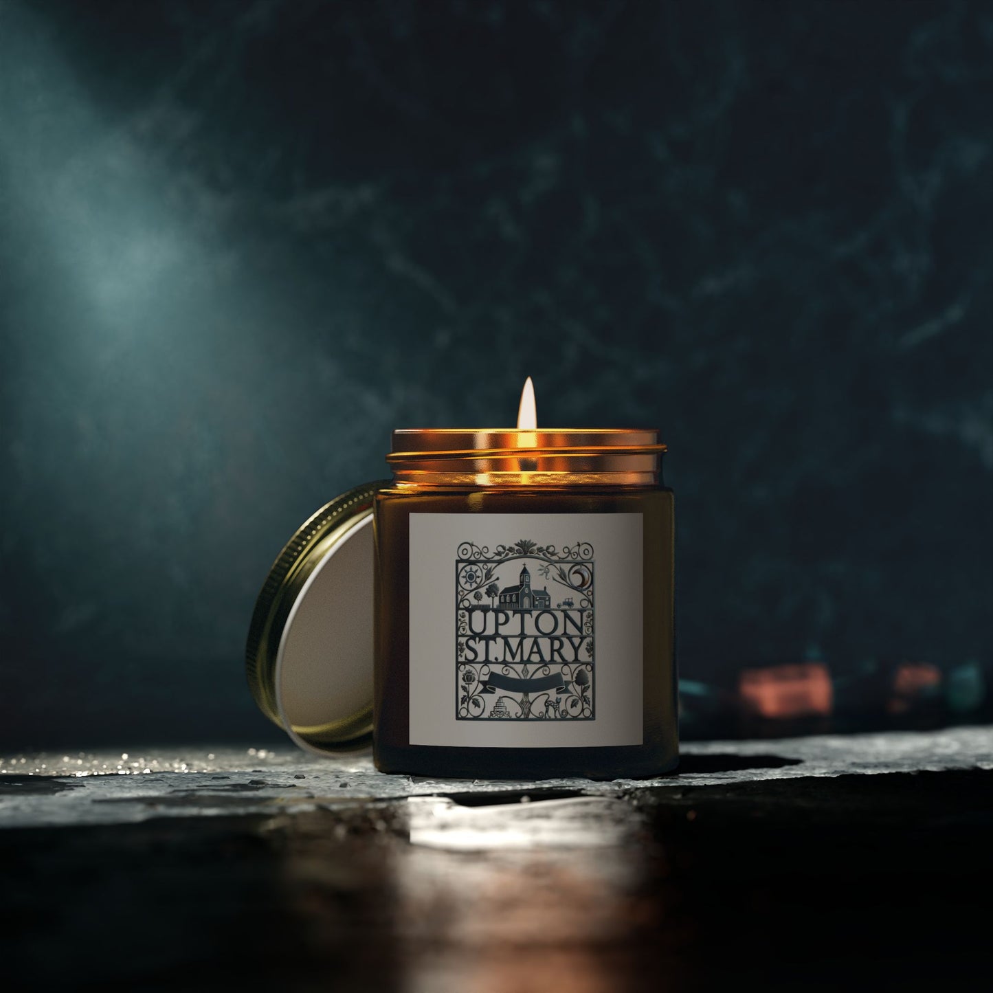 Reverend Annabelle Dixon Upton St. Mary Print Scented Candle (Coconut Apricot Wax)