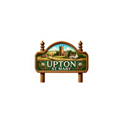 Reverend Annabelle Dixon Upton St. Mary Village Sign Sticker (Kiss-Cut Vinyl)