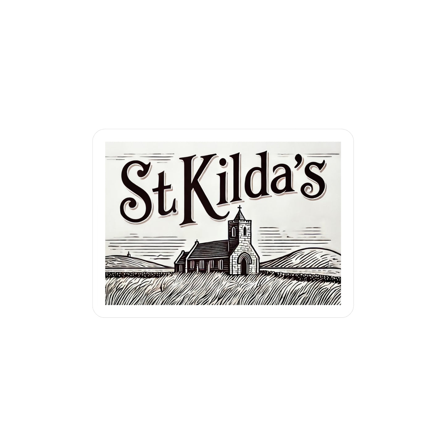 Reverend Annabelle Dixon St. Kilda's Church Sticker (Kiss-Cut Vinyl)