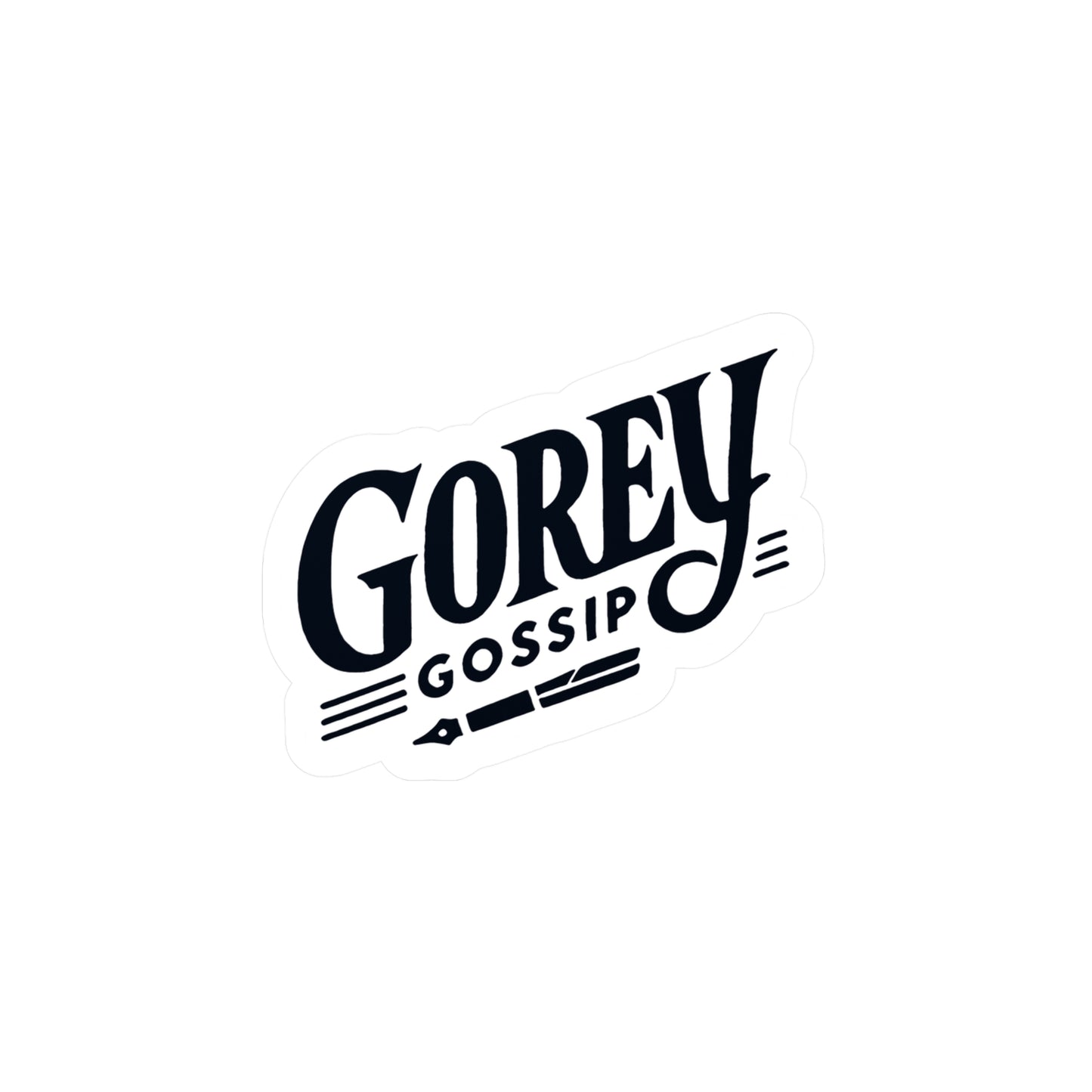Gorey Gossip Sticker (Kiss-Cut Vinyl)