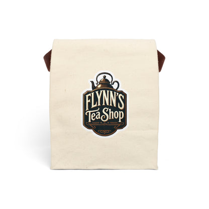 Reverend Annabelle Dixon Flynn's Tea Shop Print Canvas Lunch Bag with Strap
