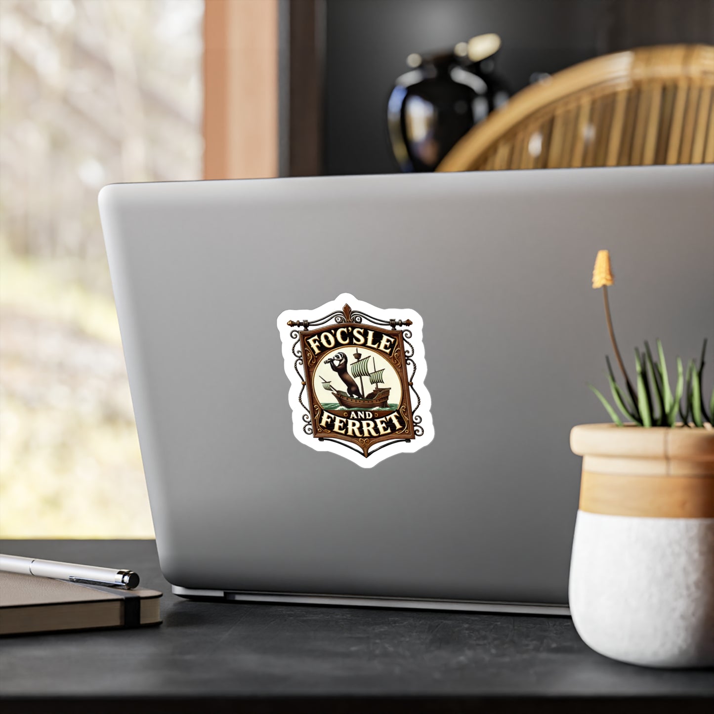 Reverend Annabelle Dixon Focsle & Ferret Pub Sticker (Kiss-Cut Vinyl)