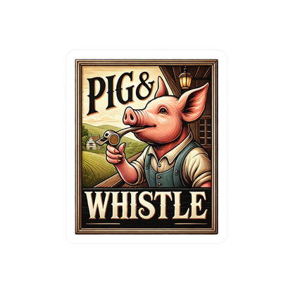 Reverend Annabelle Dixon Pig & Whistle Pub Sticker (Kiss-Cut Vinyl)