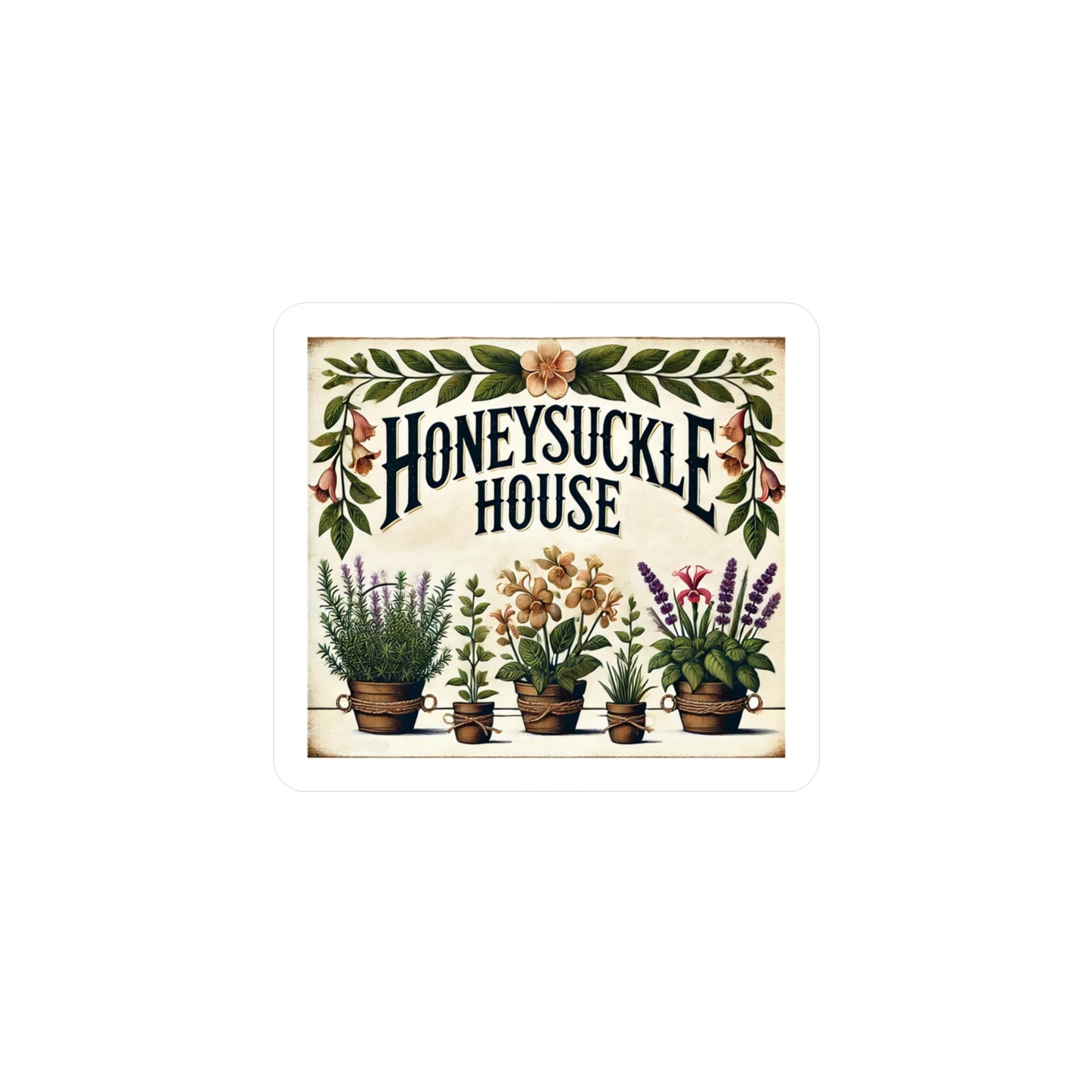 Reverend Annabelle Dixon Honeysuckle House Sticker (Kiss-Cut Vinyl)